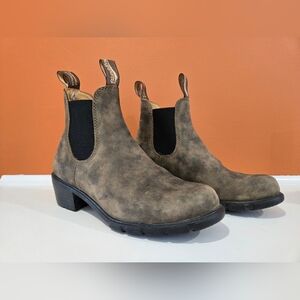 Blundstone 1677 Women's Rustic Brown Heeled Chelsea Boots